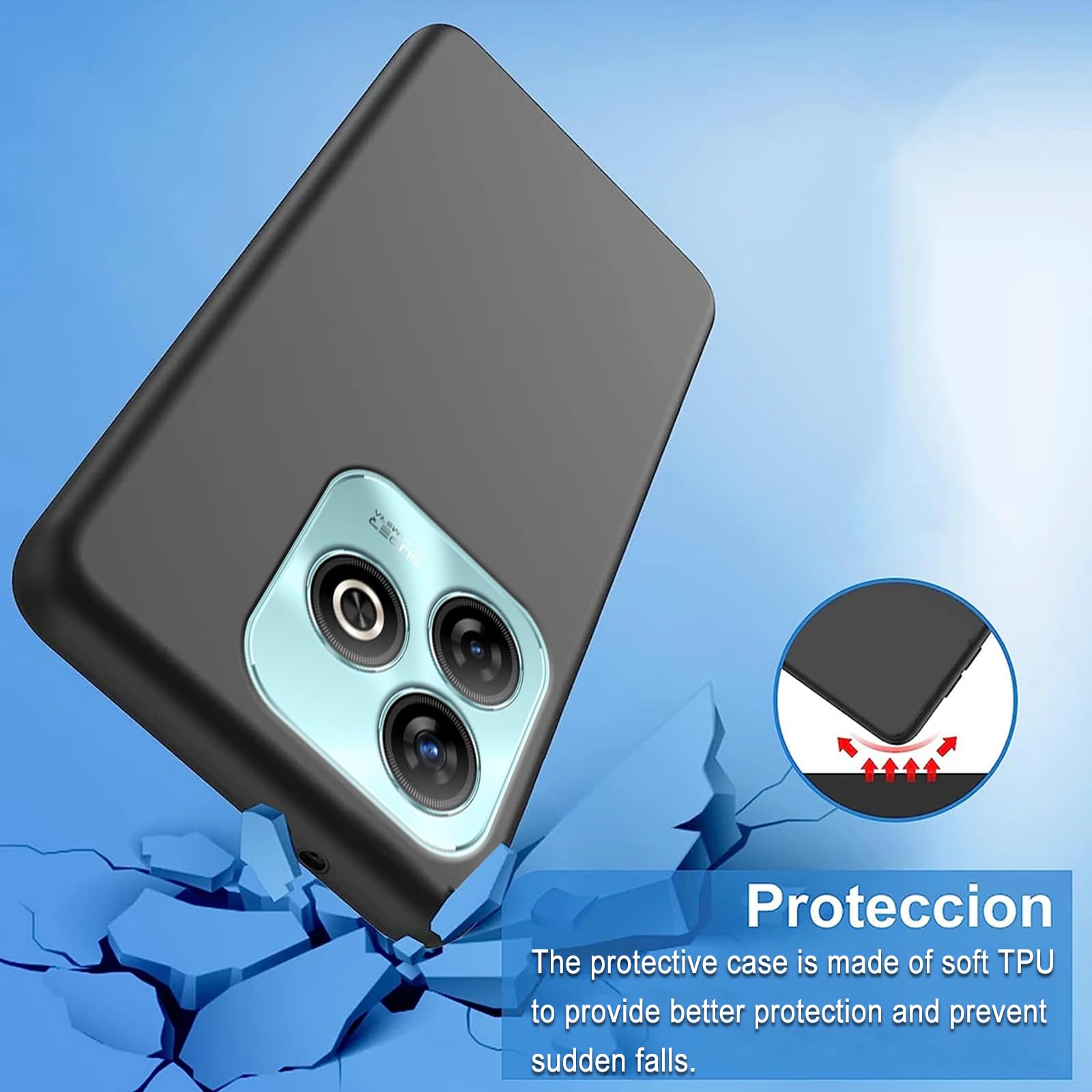 YZKJSZ Cover per ZTE Blade A7s 2020 (6.5) + Pellicola Protettiva in