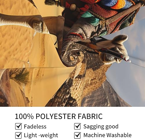 Miniatura 3 de NONHAI Tapiz piramidal de camello para dormitorio, tapices estéticos de 60 x 40 pulgadas, para colgar en la pared, diseño de ventana, tapiz de pared