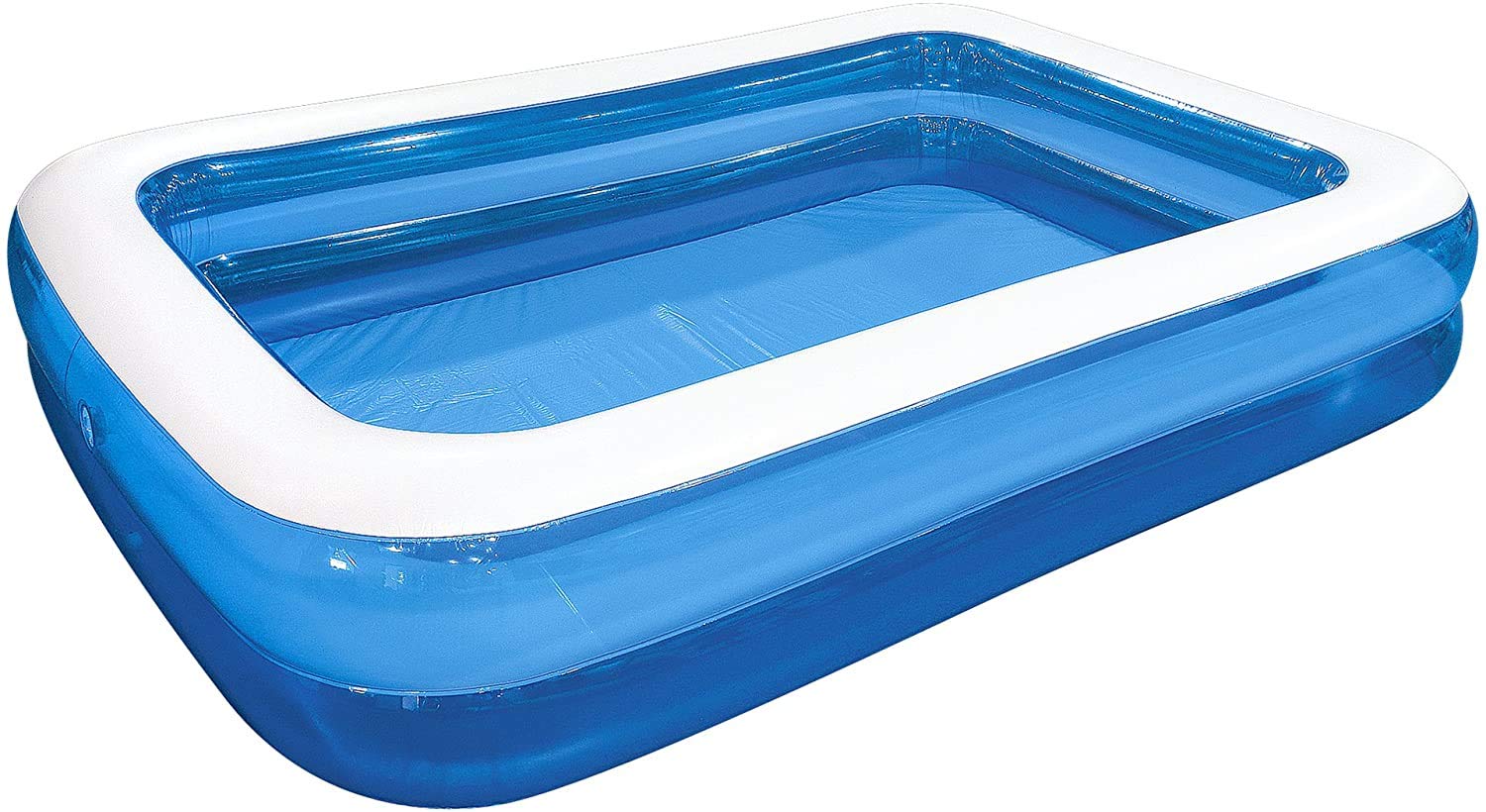 ADEPTNA Durable Large Rectangular Family Swimming Pool Garden Summer Inflatable Paddling Pool Perfect for Kids Family Adults (103")