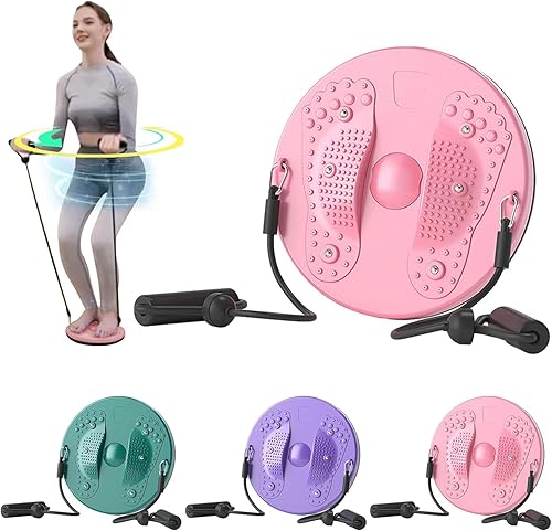 Tabla de disco de torsión de cintura para ejercicio, tabla giratoria de cintura con mangets reflexología para adelgazar y fortalecer el equipo de