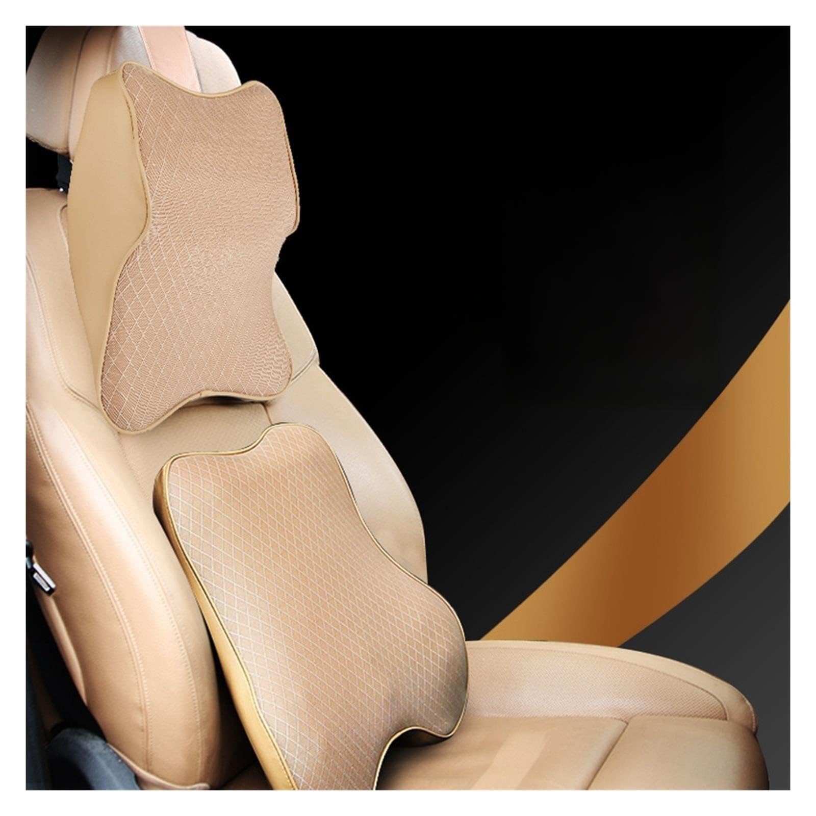 Appui-tête en mousse à mémoire de forme pour longs trajets en voiture