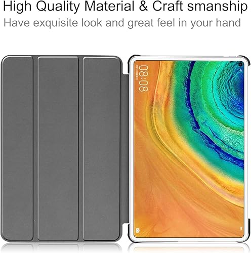 Miniatura 9 de Custer - Funda para Huawei MatePad Pro 10.8 20192021, ultrafina de piel sintética para Huawei MatePad Pro 10.8 20192021, color negro