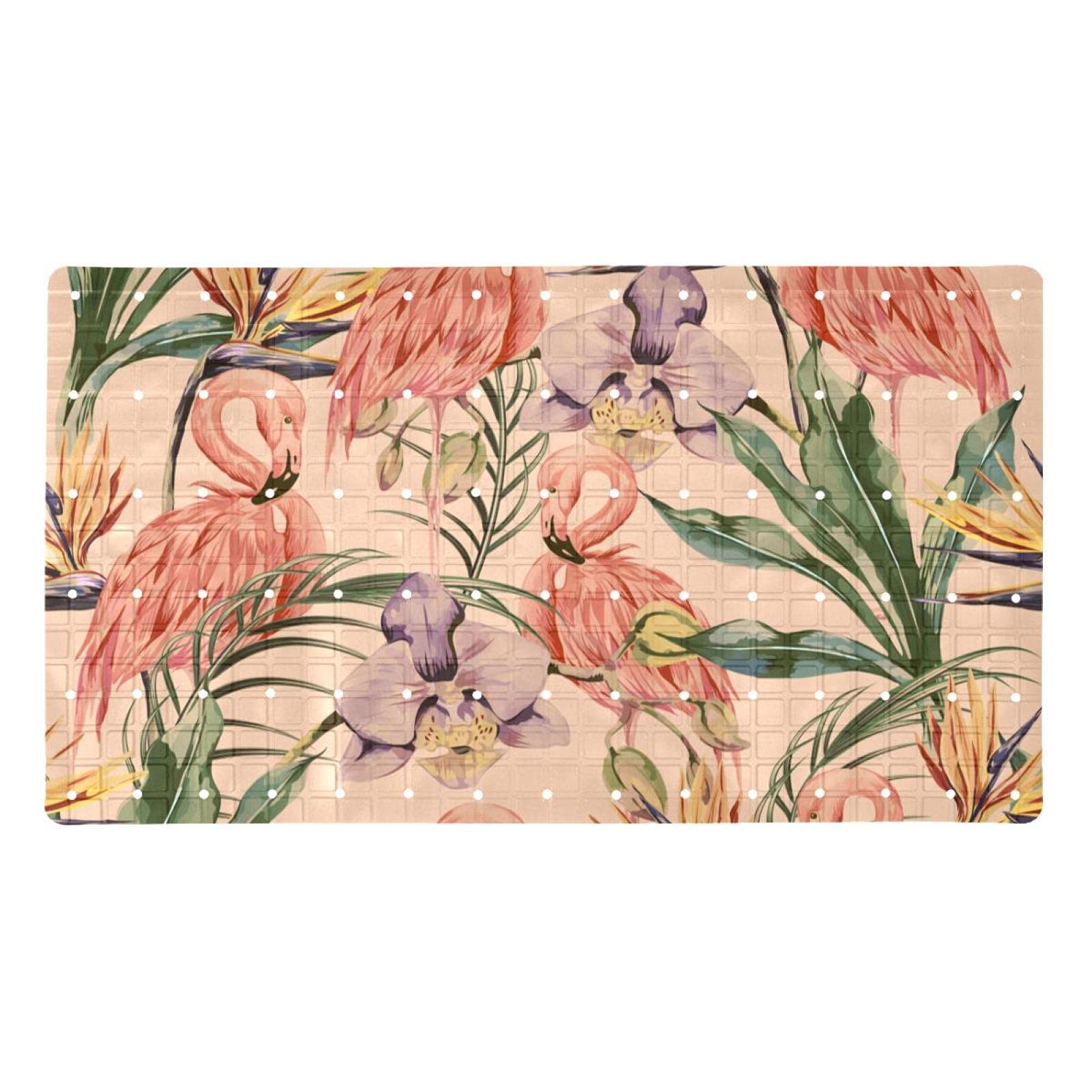 Tapis pour baignoire antidérapant à ventouses contre les glissades