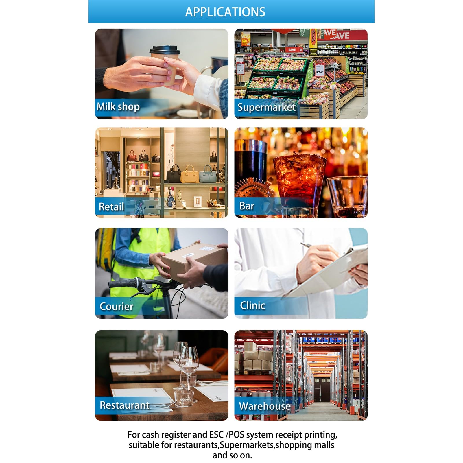 Terminal PDA Compacto 11.0 con Impresora Térmica, Cámara de 2 Megapíxeles, POS Portátil para Inventario Minorista, Escáner de Pago Restaurante con Pantalla Táctil Portátil 5,5" para (Enchufe