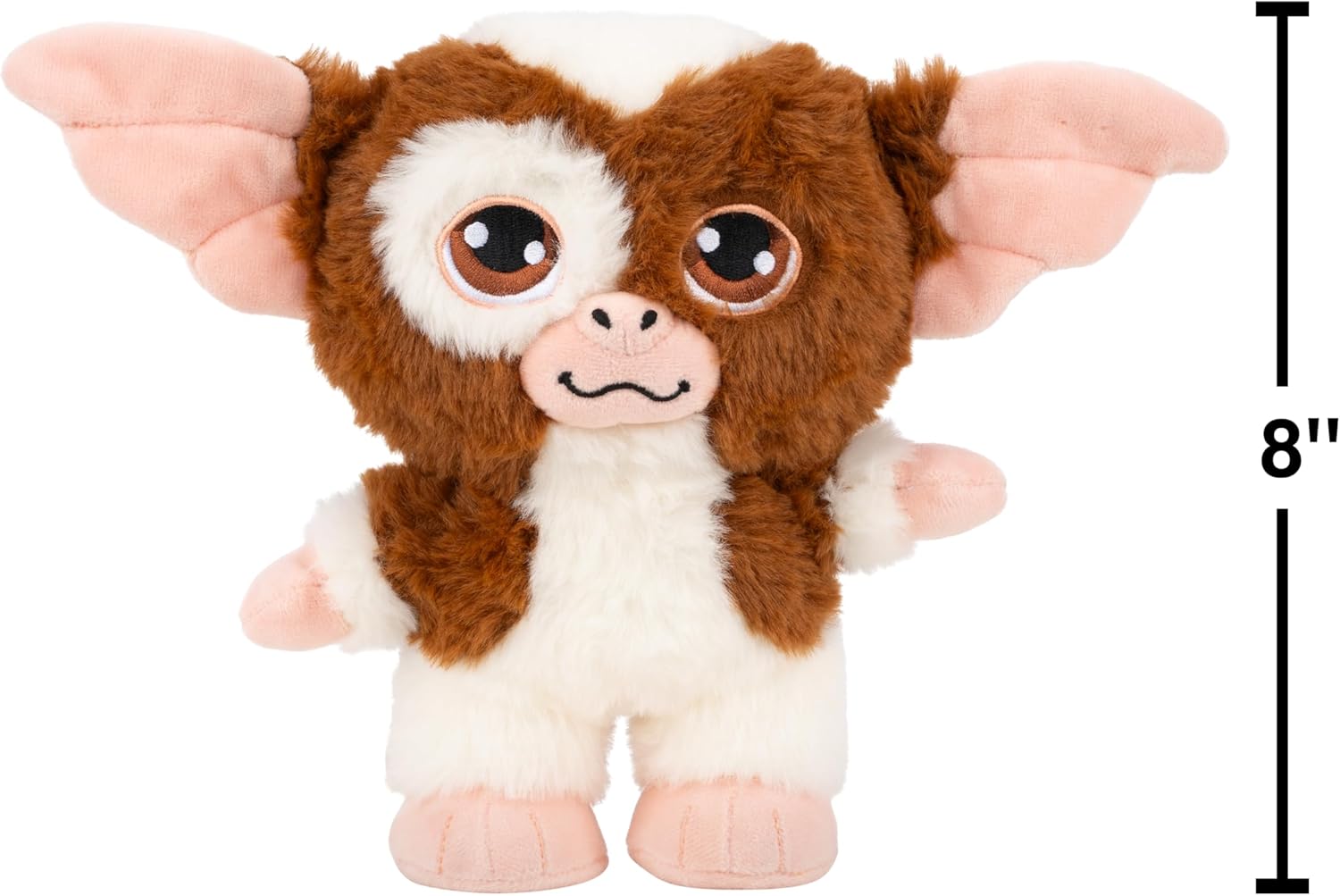 Jazwares Warner Bros. Gremlins, 8-Inch Gizmo Plush - Super-Soft and Huggable Plush Toy - Official Licensed Plush - for All Ages