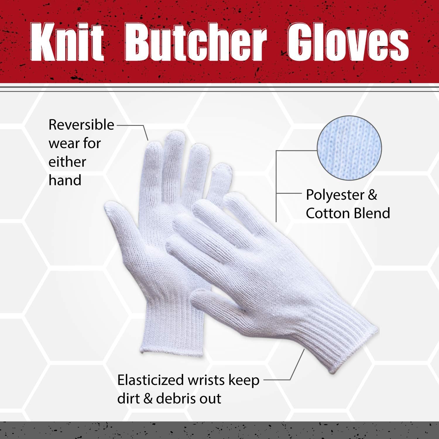 Get Special Price BISON LIFE Knit Cotton Work Gloves | Lightweight, String Knit, For Men, Women or Children, Bulk (72 pairs)
