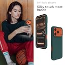 YATWIN Silicone Case for iPhone 17 Pro Max, Soft-Touch, Shockproof, DustProof, Antiskid Phone Cover for Apple iPhone 17 Pro Max - Dark Green gallery image