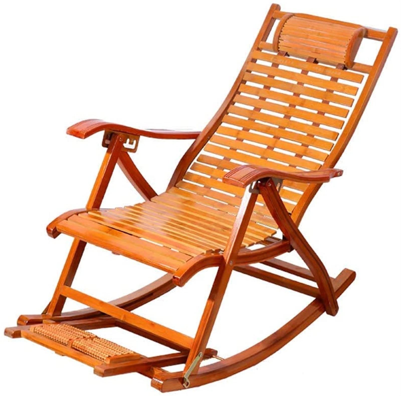 Amazon｜折りたたみ椅子、竹製ロッキングチェア、リクライニングチェア