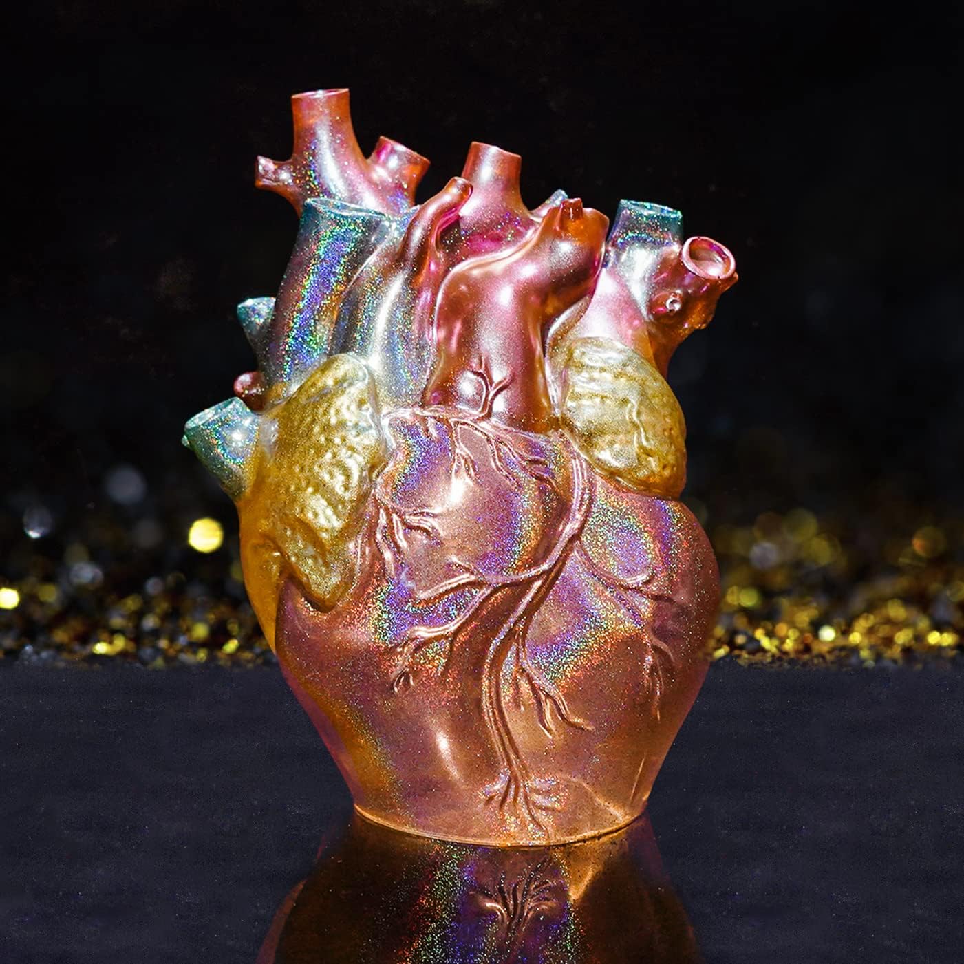 LET'S RESIN 0.08mm Holographic Glitter, Ultra Fine Glitter for Epoxy Resin/Resin Molds, Sparkle Saturated Color Pigment Powder for Nail Art, Slime, Tumbler, Hair - Image 2