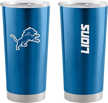 Logo Brands 611-S20T-1 Detroit Lions 20oz Stainless Tumbler