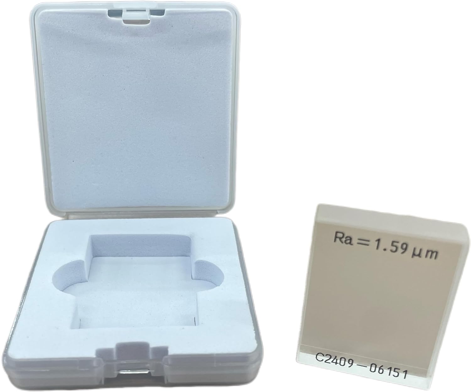Digital Surface Roughness Calibration Block Multi-Engraved Lines Square Wave with RA 1.6μm for KR220 KR110 Digital Surface Roughness Gauge GB/T19067 ISO5436 Standards