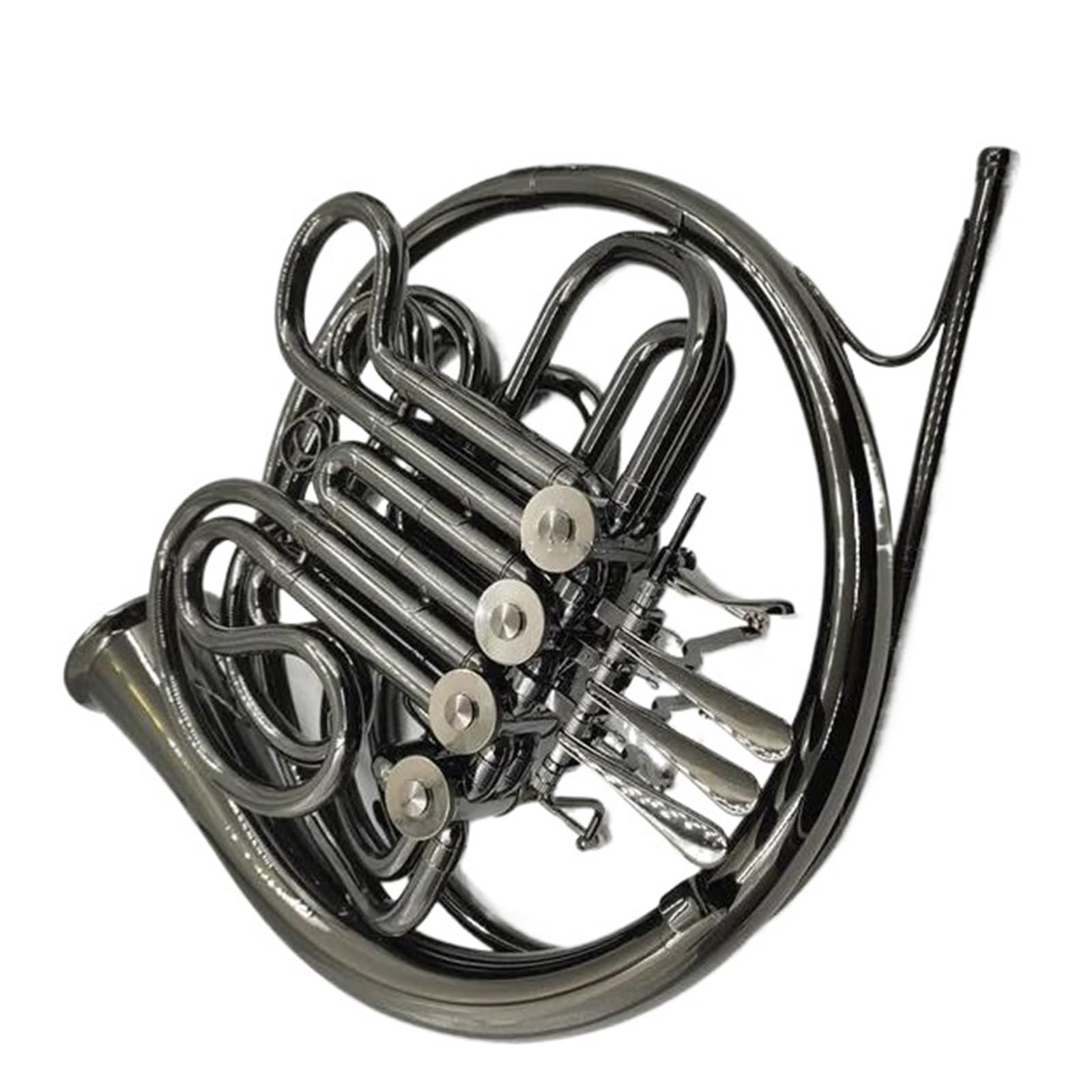 Róg Francuski Mosiądz Róg Francuski Bb Strojenie F Strojenie Czarny Nikiel Odłączany Dzwonek Podwójne 4 Klawisze Instrument Muzyczny Profesjonalny
