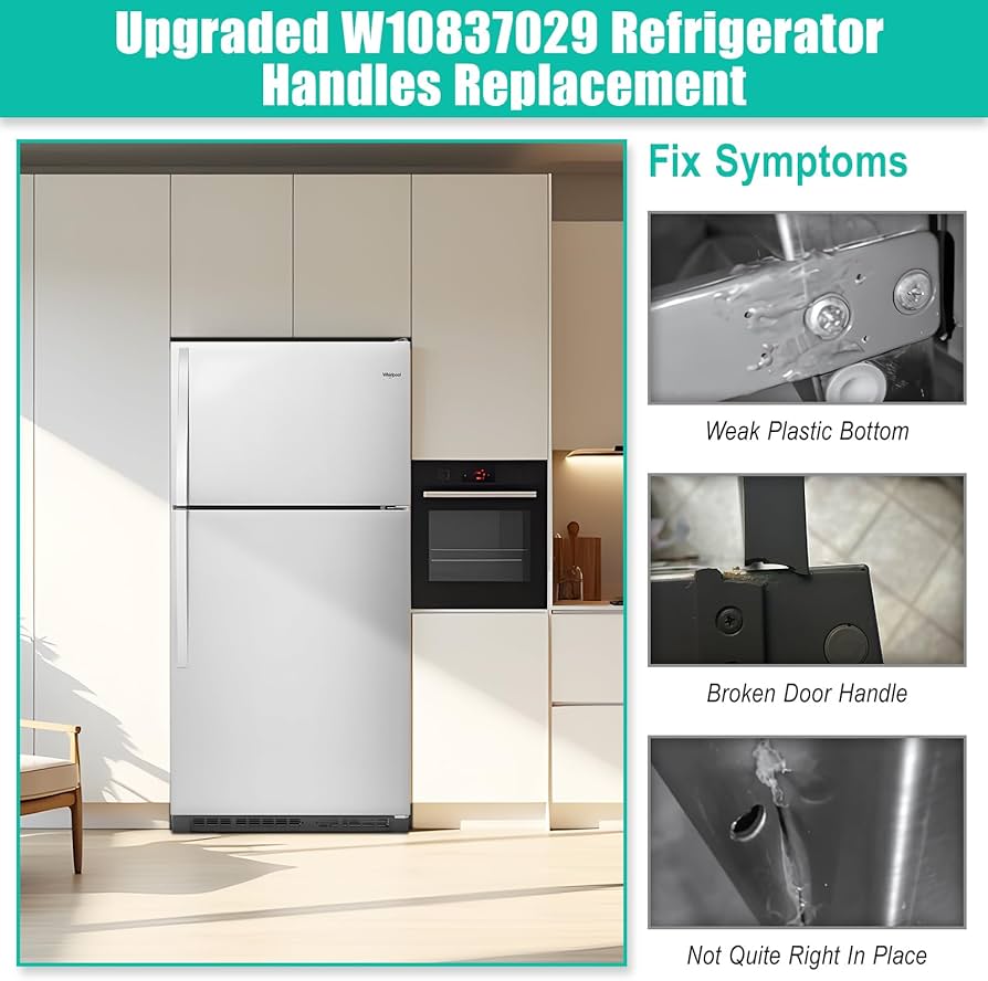 Amazon.com: Upgraded W10837029 Refrigerator Door Handle w/Set