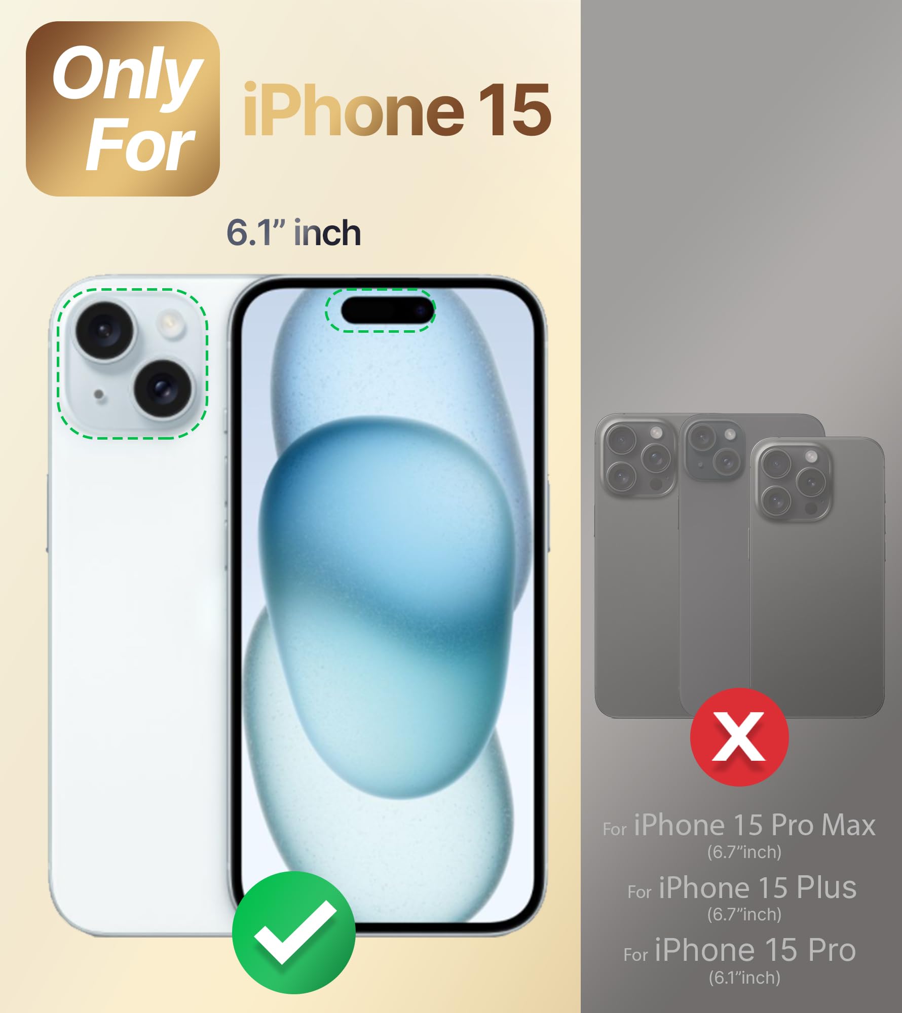 Amazon.com: XYZ for iPhone 15 Case with Stand, Phone Case with