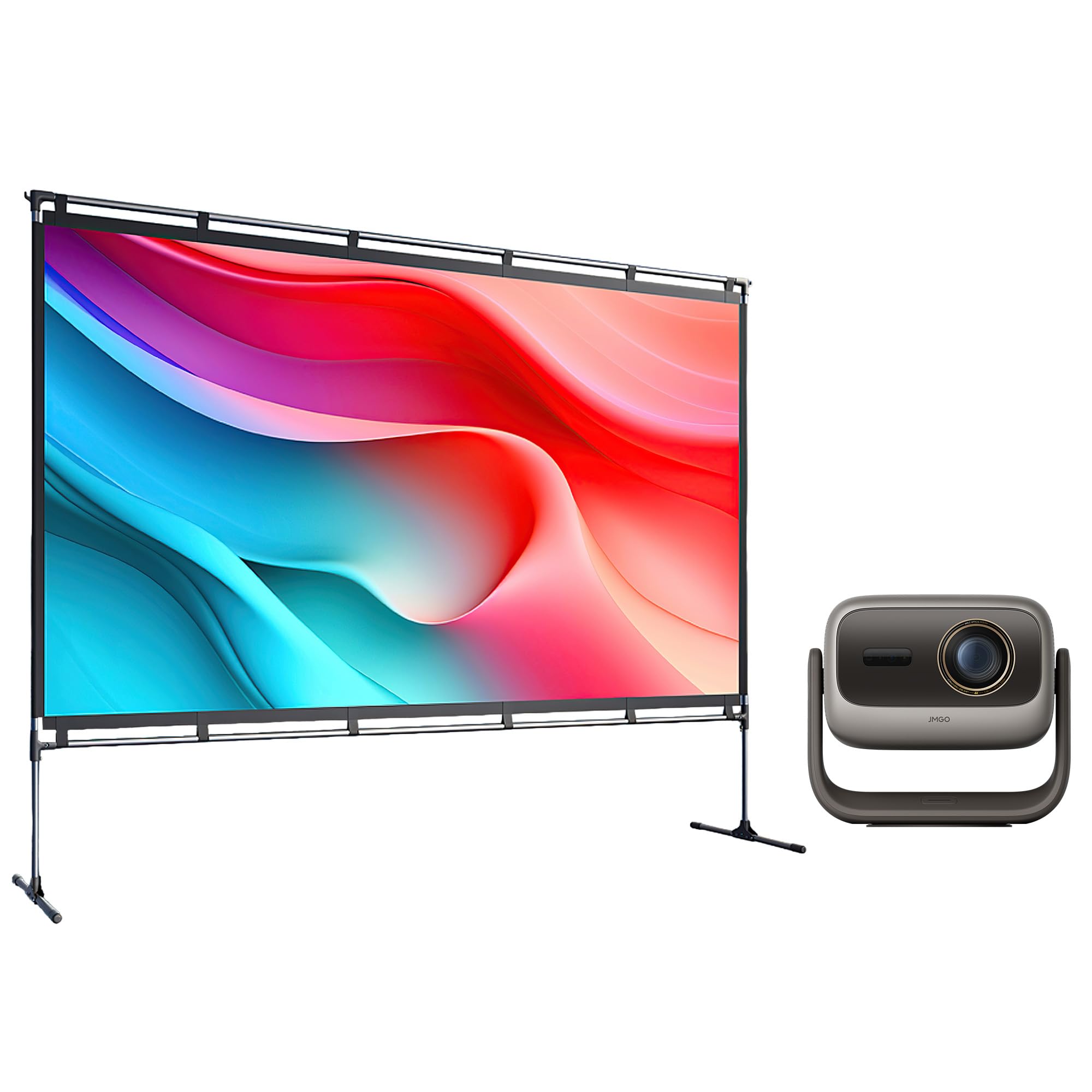 JMGO N3 Ultimate Beamer 4K Triple Laser+100 Zoll Projektorleinwand