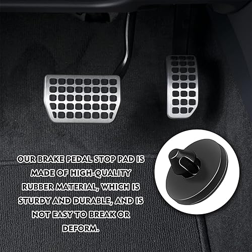 Miniatura 3 de 4 almohadillas de freno para pedal de interruptor de freno, tapón de pedal de embrague de automóvil, tapón de interruptor de luz de freno de goma