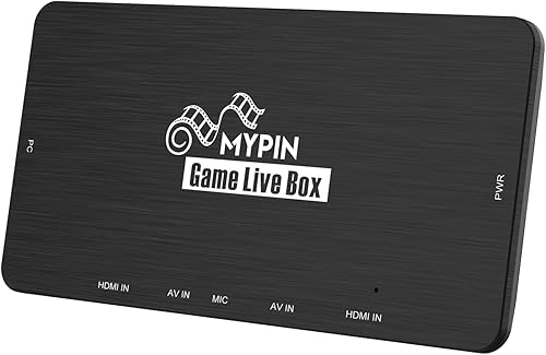 Tarjeta de captura de juegos USB3.0 con grabación de entrada HDMI/AV/YPbPr 1080P@60fps compatible con transmisión en vivo y compatible con