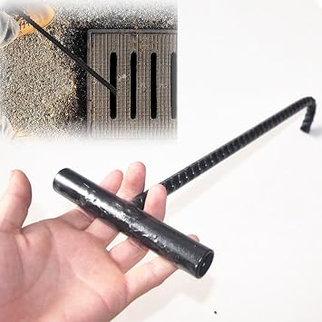 Stainless Steel Manhole Cover Hook, T Hook Manhole Tool Manhole Cover Lifter, Door Lifter Tool for Roller Shutter 60cm 70cm 80cm 90cm 100cm Size Length 25cm9 7/8"