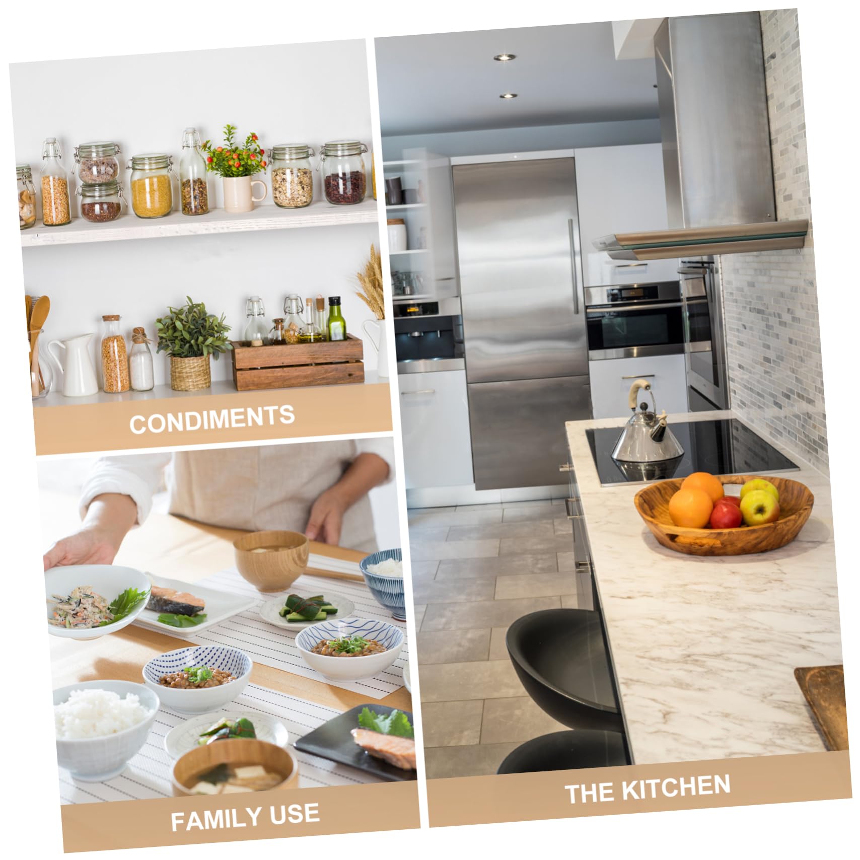 LIFKOME 2 piezas Bol de Cerámica de Compartimentos con Mango para Snacks y Frutas para Salsas y Aperitivos Casa o
