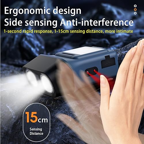 Miniatura 5 de Linterna frontal LED de 1200 lm, luces de cabeza para la frente, recargable por USB, con luz blanca roja, IPX6, impermeable, 5 modos, lámpara de