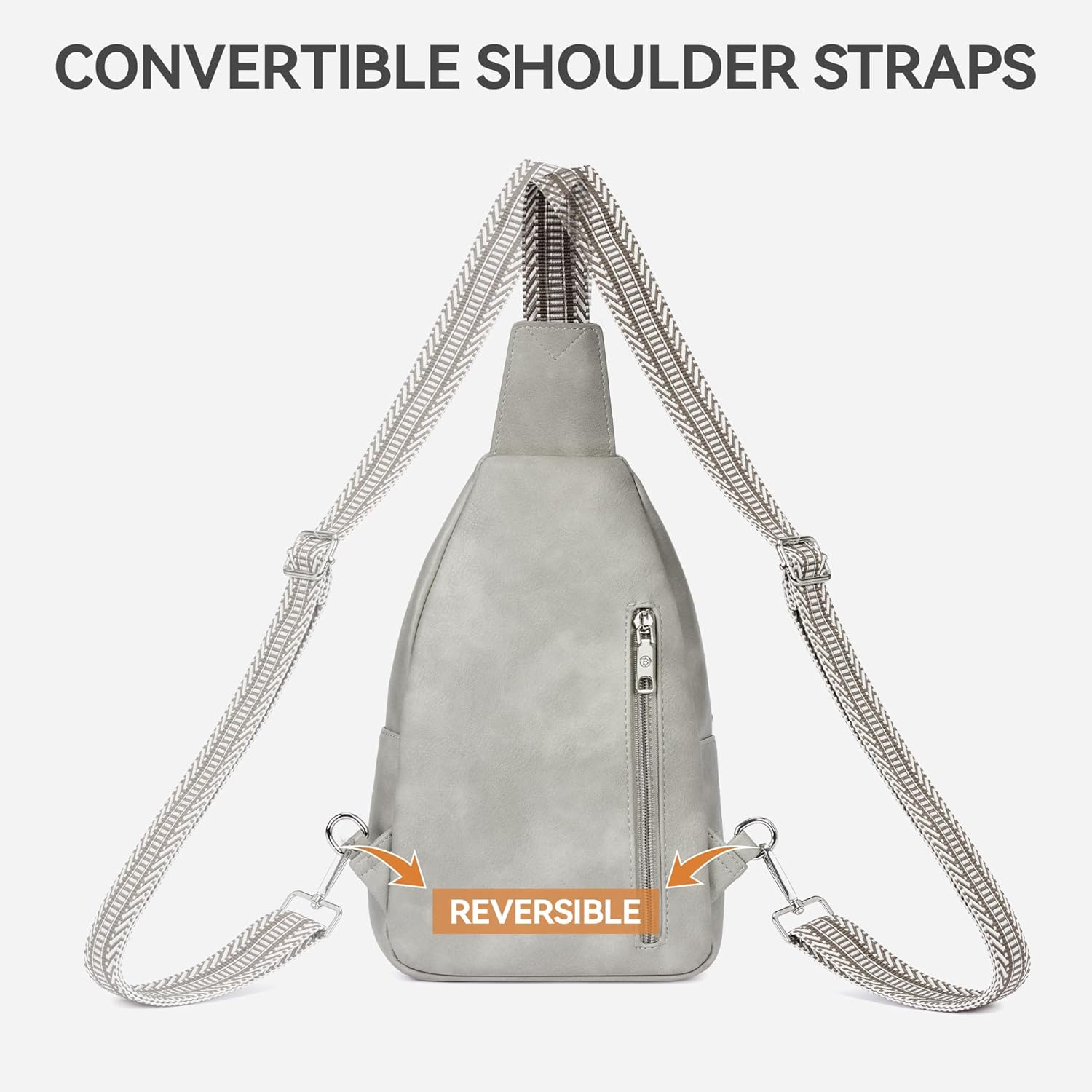 BOSTANTEN 7L Sling Bag For Women CrossBody Bags Large Cross Body Purse Vegan Leather Sling Backpack for Travel Essentials - Image 6