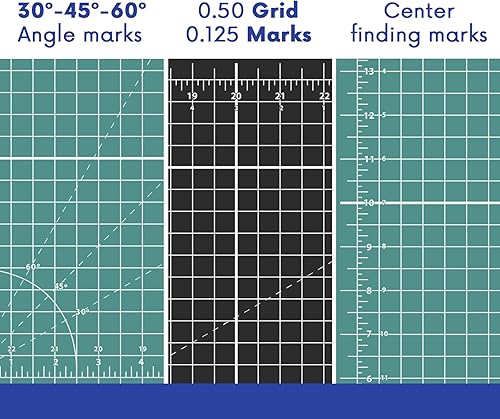 Miniatura 4 de Proartek Drafting PK00009 Modelo GBM3042 Series - Alfombrilla de corte profesional de 30 x 42 pulgadas doble cara verdenegro autorreparable para