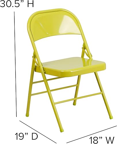 Miniatura 3 de Flash Furniture Twisted Citron Silla plegable, 1 paquete
