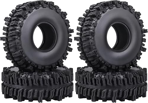 HobbyPark RC 1.9 - Neumáticos de 4.7 pulgadas, 4.724 in de altura para RC4WD Axial SCX10 TRX4 Redcat Gen 8 1/10 RC Crawler buen agarre con espuma
