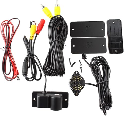 Miniatura 7 de Impermeable 2 en 1 HD 170 grados ángulo de visión amplio coche reversa cámara de visión trasera con sensor de estacionamiento radar incorporado