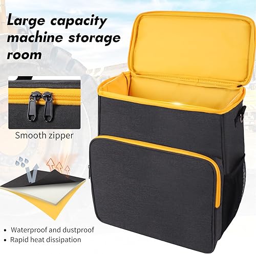 Miniatura 4 de Bolsa de almacenamiento para arrancador de batería de automóvil, funda de transporte compatible con DEWALT DXAEJ14 compresor de aire portátil