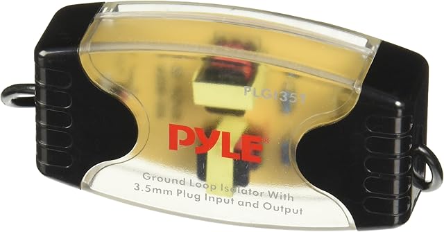Pyle 3.5 mm 1/8-Inch Stereo Audio Ground Loop Isolator Noise Destroyer