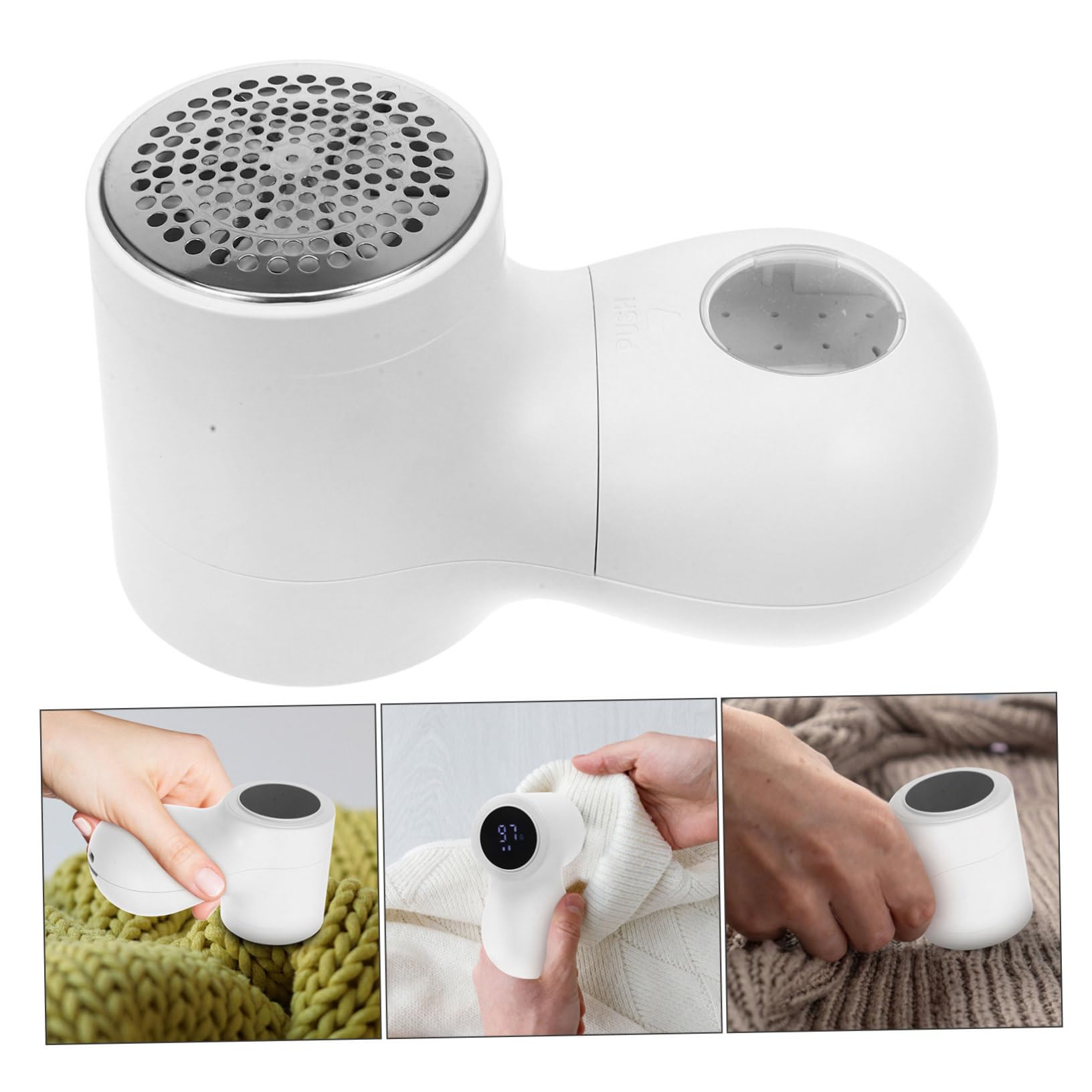 Rimuovi-pelucchi Elettrico per Vestiti 800mah in Abs e Acciaio | Portatile e Riutilizzabile, Uso su Abiti e Biancheria, Impugnatura Comoda, Ricaricabile da 800 Mah