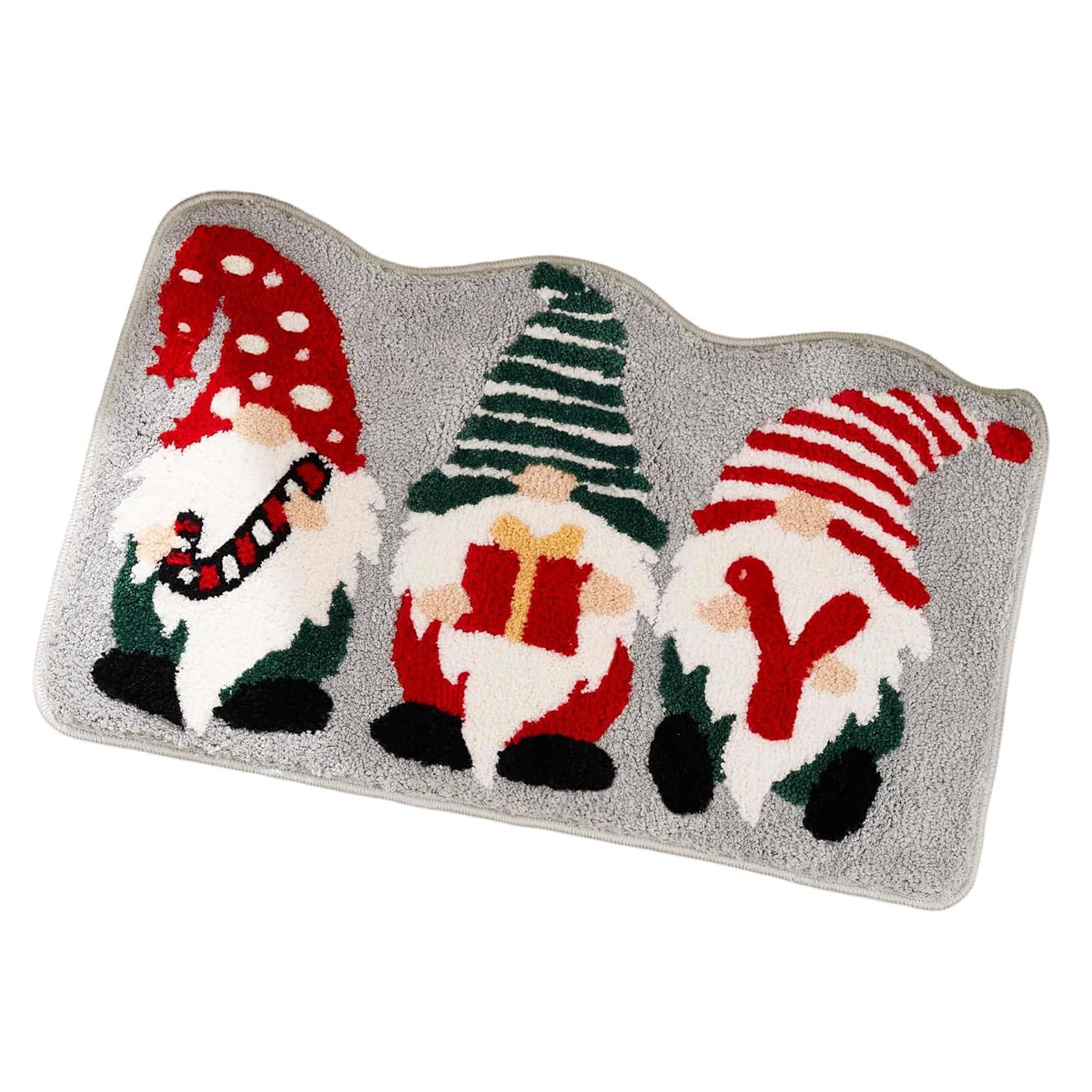 Xjdzineq Christmas Themed Bath Rug Bottom Chenilles Materials for Bedroom Entryway Decorations Seasonal Nonslip Entryway Rug