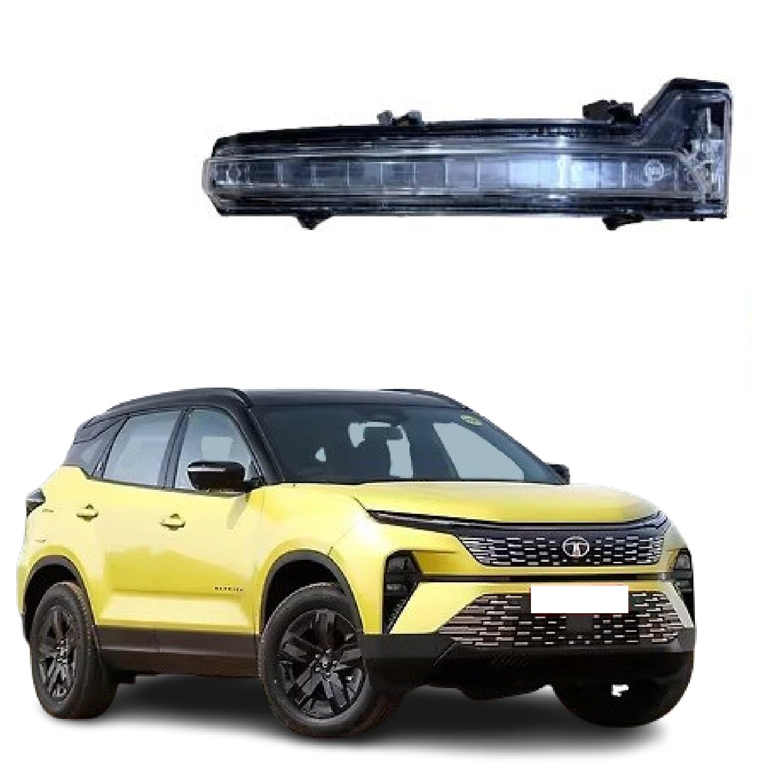 (RIGHT DRIVER SIDE ORVM Side Mirror Indicator Turn Signal LED Light Lamp Compatible with Tata Harrier 2020-2026 Model | Side View Mirror Blinker Signal Replacement | With Scotch Locks-image-14