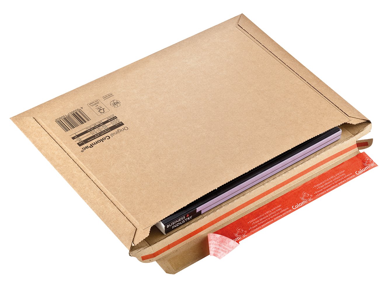 100 ColomPac Versandtaschen mit Querbefüllung, braun, CP 015.02