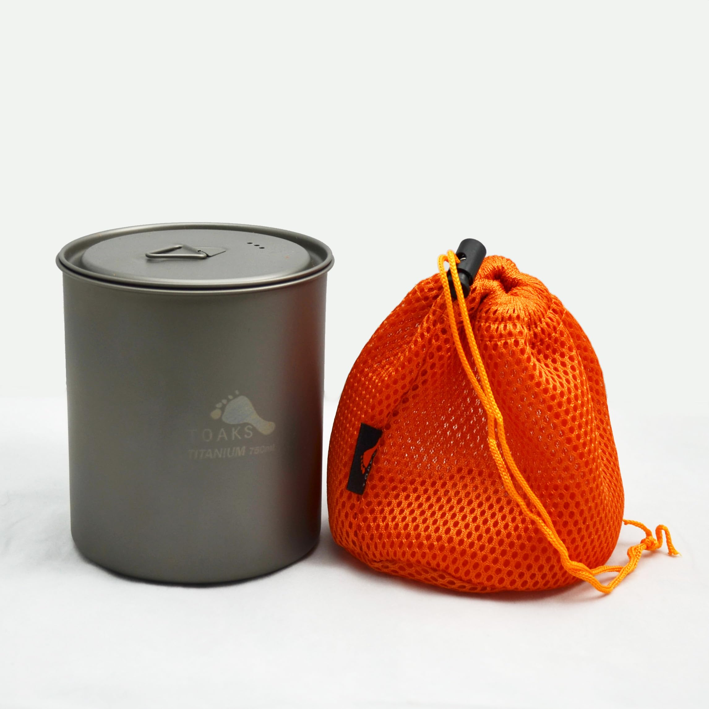Amazon.co.jp: チタンポット 750ml（蓋付き、ハンドルなし）POT-750-NH