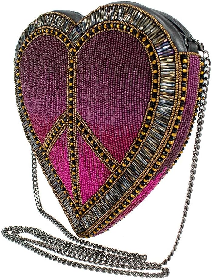 Mary Frances womens Love Crossbody Heart Handbag Sling Bag, Multi, Medium US