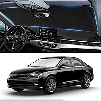 Vista 65 de Parasol, protector plegable para ventana delantera, plegable, visera para parabrisas 240T, cobertura completa para mantener el automóvil fresco