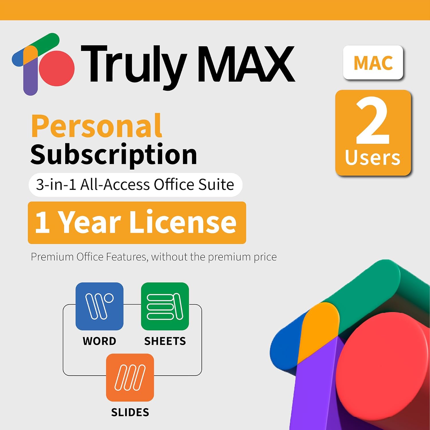 TrulyMax Personal License for Mac (2 Users) 1-year