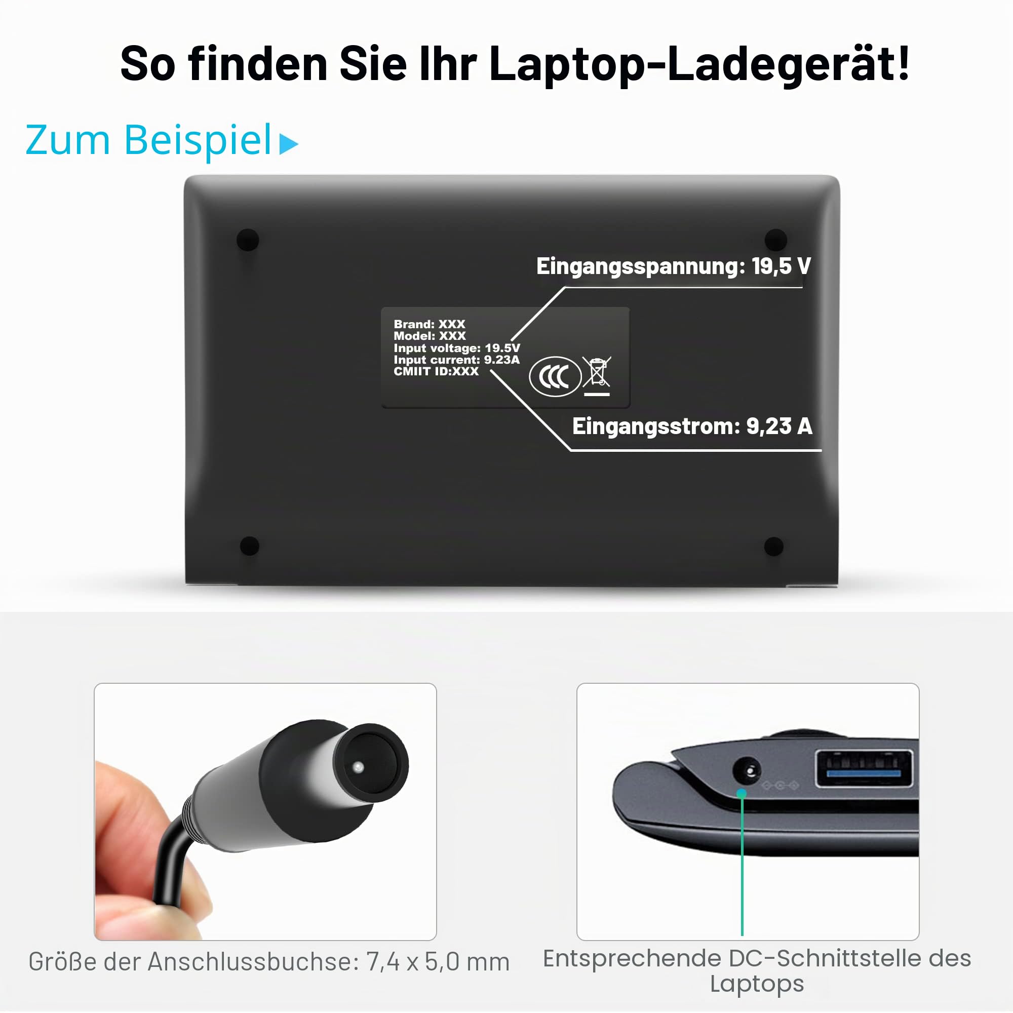 180W Ladegerät für Dell Dock WD19 K20A001 WD22TB4 D6000S D6000 Business | Monitor Dock WD15 K17A001 Docking Station WD19 WD19S WD19TBS WD19TB TB15 TB16 TB18DC K16A K20A Netzteil Adapter