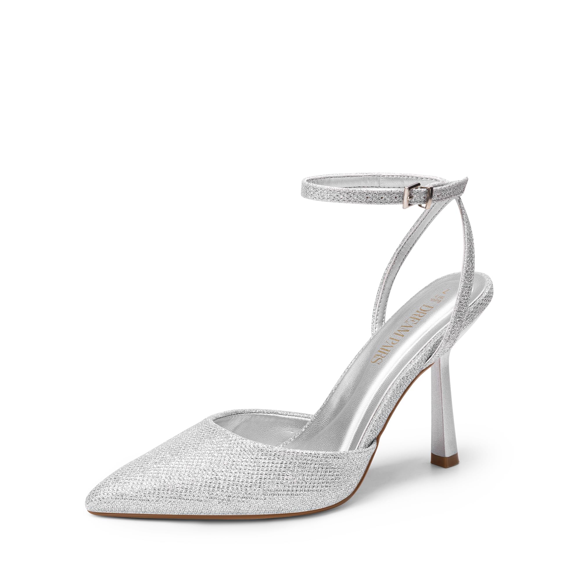 DREAM PAIRS Décolleté da Donna con Tacco – Slingback con Cinturino alla Caviglia e Spillo – Scarpe Eleganti per Feste, Matrimoni