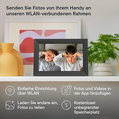 Miniatura 2 de Aura Carver - Marco de fotos digital HD WiFi de 10,1 pulgadas (26 cm), añade fotos con la aplicación Aura, almacenamiento ilimitado gratuito