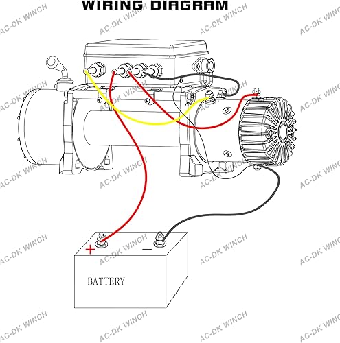 Miniatura 6 de AC-DK Cabrestante eléctrico de 12500 libras con cabrestante de cuerda sintética cabrestante de camión de 12 V con control remoto inalámbrico