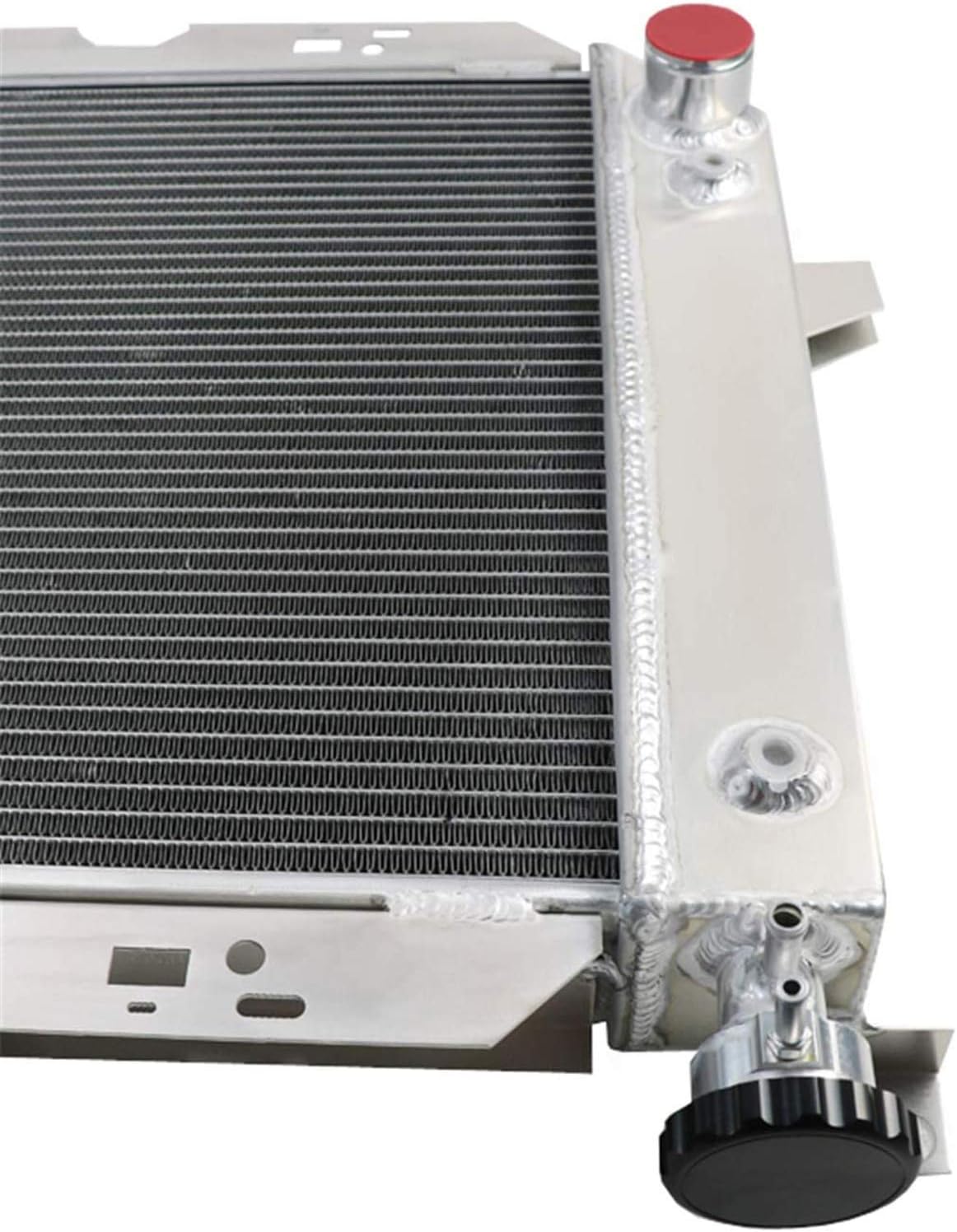 ALLOYWORKS 4 Row Full Aluminum Radiator For 1983-1997 F-Series 150 250 350 / Ford Bronco V8 AT/MT
