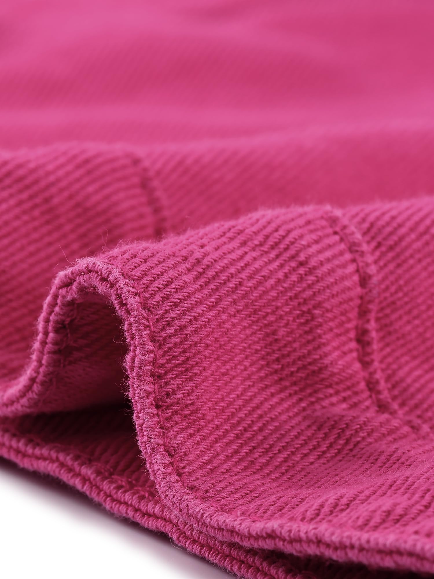 Agnes Orinda Chaleco vaquero de un solo pecho para mujer de talla grande con dos bolsillos con solapa en el pecho Rosa 3XL