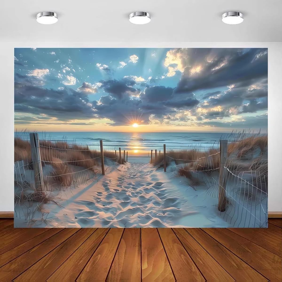 awtrhfc Sunset Beach for Home decor, Adding a Touch of Coastal Beauty and Serenity To Your for Living Room Home Decor(30x40cm(12x16in)/No frame)