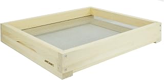 APIFORMES � ProfiLine � Zander ZN10 - Boden inkl Fluglochkeil und Bodenschieber - Bienenbeute Hochboden � Varroaboden aus Weymouthskiefer mit Eiche-F&uuml;&szlig;en � Made in Germany