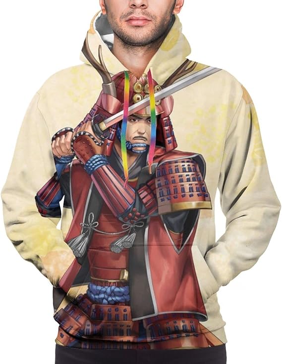 Amazon Co Jp 真田幸村 戦国武将2 メンズ パーカー プルオーバー スウェットシャツ おおきいサイズ プリント ぱーかー フード付 男女兼用 カジュアル スポーツ 柔らかい 快適な カジュアル 春 秋 冬 服 ファッション