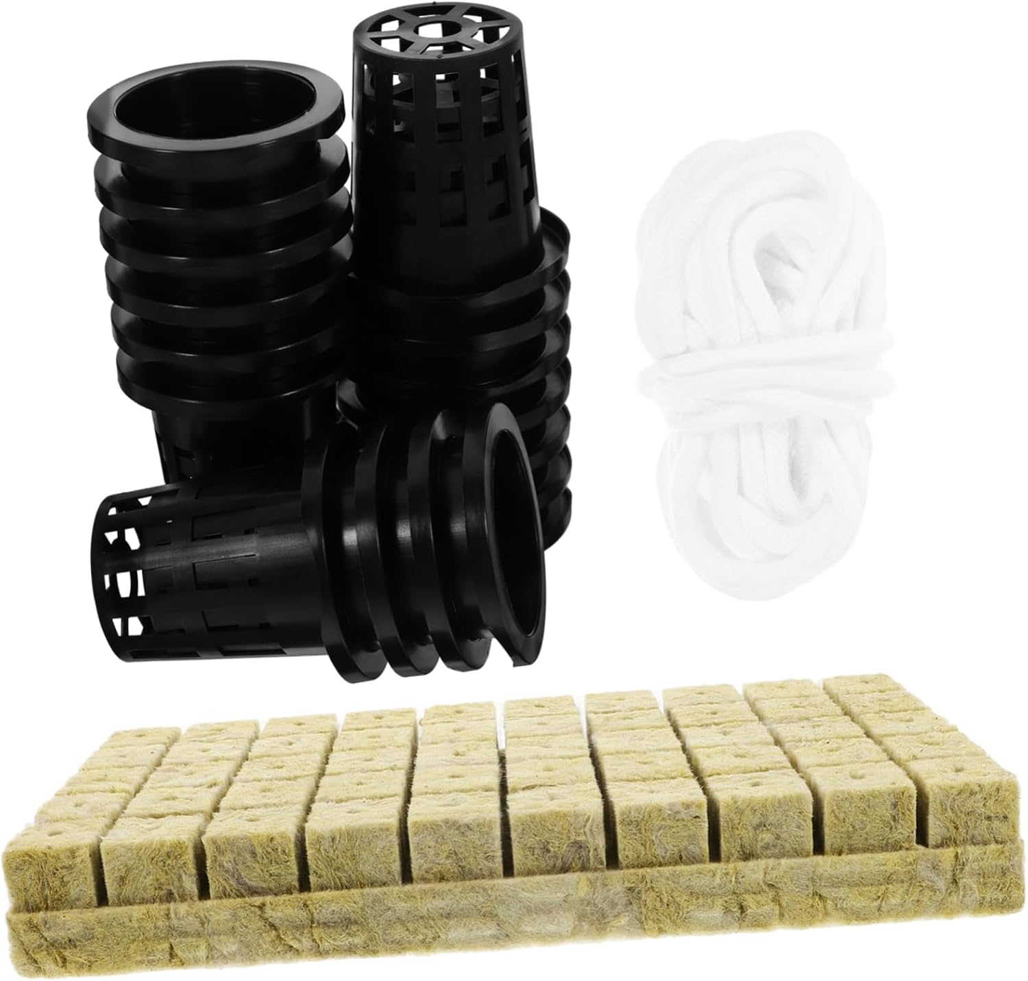 Hydroponic Growing System Kit Mineral Wool Planting Cubes Hydroponic Plant Holder Planting Kit