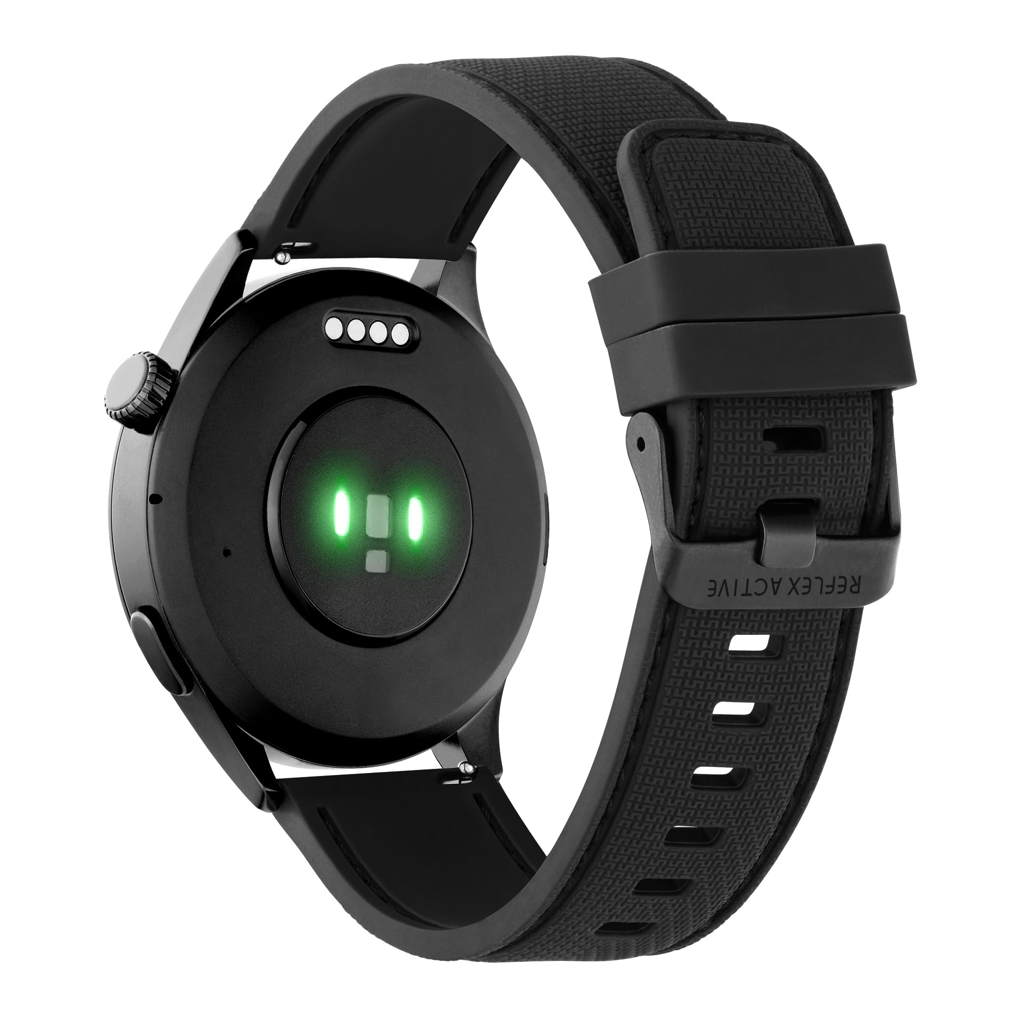 Reflex Active Inteligentny zegarek Amoled Series 45 dla mężczyzn i kobiet z wbudowanym GPS, wstępnie załadowanymi mapami, nawiązywaniem i odbieraniem połączeń, tętnem, trybami sportowymi